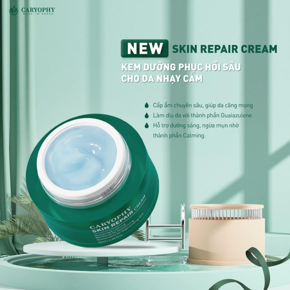 Kem dưỡng ẩm và phục hồi Caryophy Skin Repair Cream